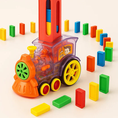 DominoExpress™ Automatic Domino Train with Lights and Music