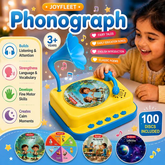JoyTunes™ Phonograph — A Real Record Player, Made for Little Hands