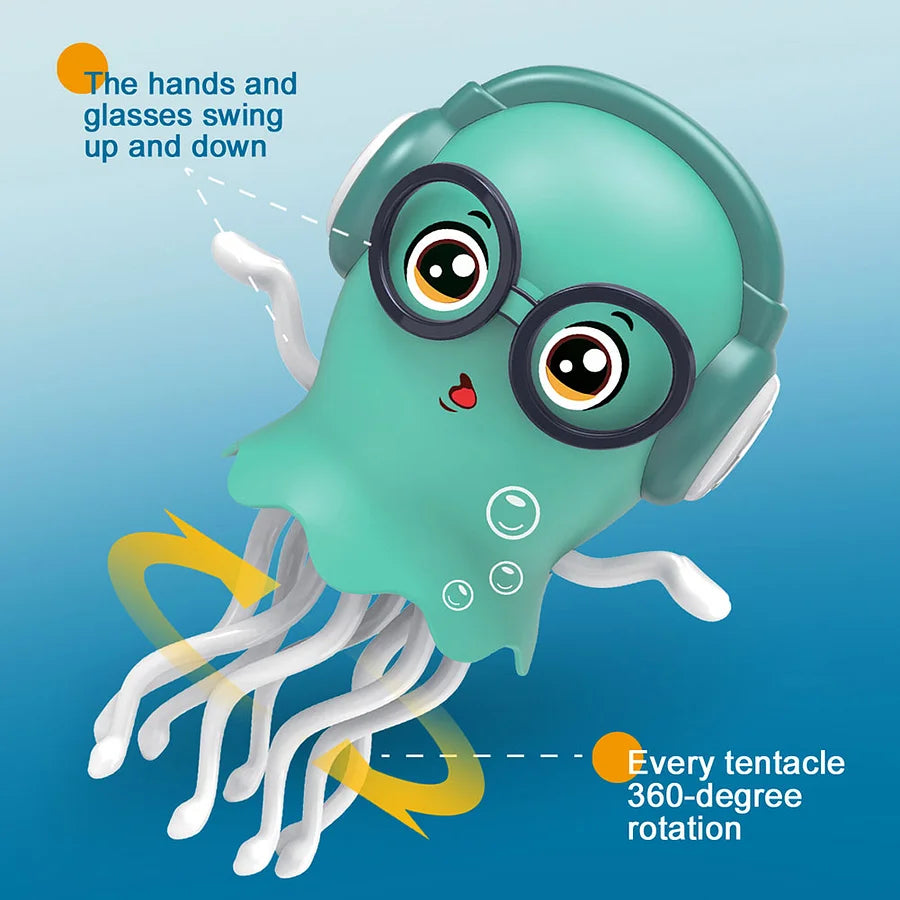 JellyGroove™ Musical Crawling Jellyfish Toy with Lights and Movement