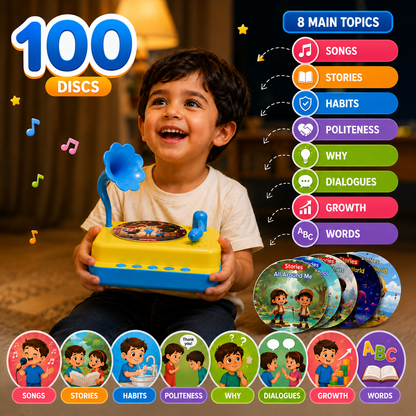 JoyTunes™ Phonograph — A Real Record Player, Made for Little Hands