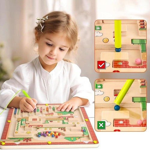 Mario Maze™ Obstacle Style Magnetic Learning Maze for Toddlers