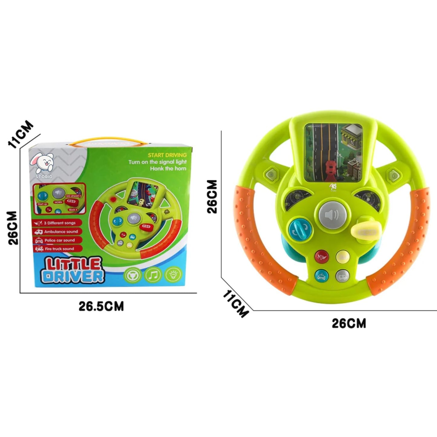 Little Driver™ Interactive Steering Wheel Pretend Play Toy