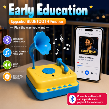 JoyTunes™ Phonograph — A Real Record Player, Made for Little Hands