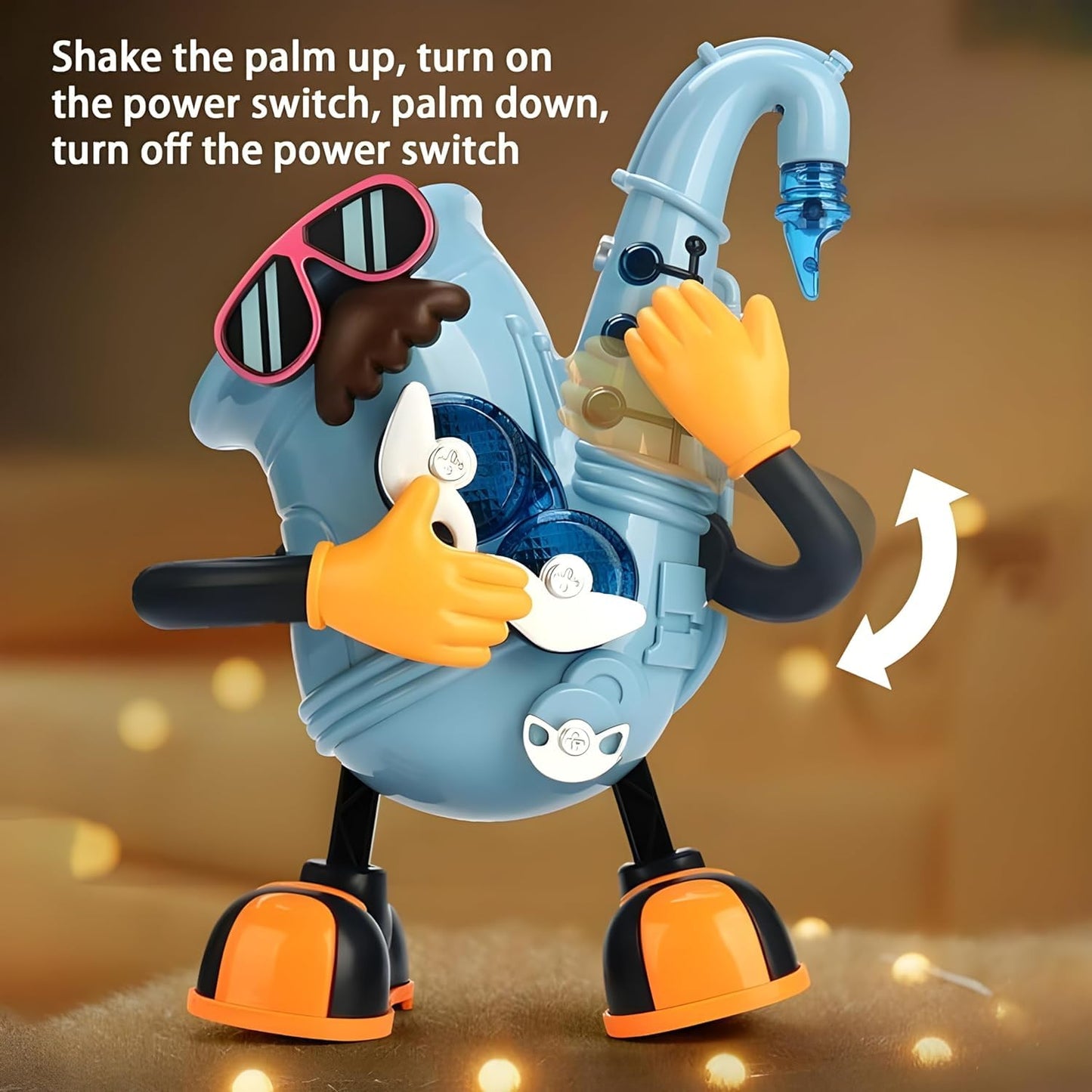 GrooveBot™ Saxophone Playing Dancing Robot Toy for Active Fun