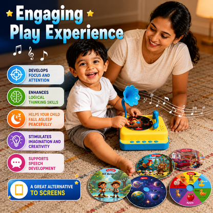 JoyTunes™ Phonograph — A Real Record Player, Made for Little Hands