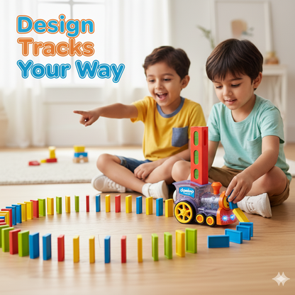 DominoExpress™ Automatic Domino Train with Lights and Music