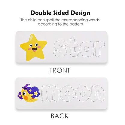 SpellQuest™ Wooden Spelling Puzzle Game for Reading and Memory Development