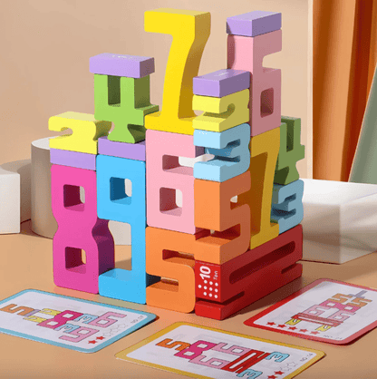 NumberStackers™ Montessori Inspired Stacking Number Puzzle for Early Math Skills