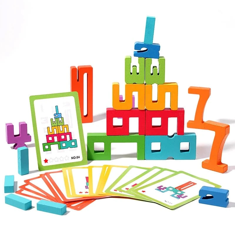 NumberStackers™ Montessori Inspired Stacking Number Puzzle for Early Math Skills
