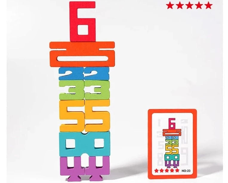 NumberStackers™ Montessori Inspired Stacking Number Puzzle for Early Math Skills