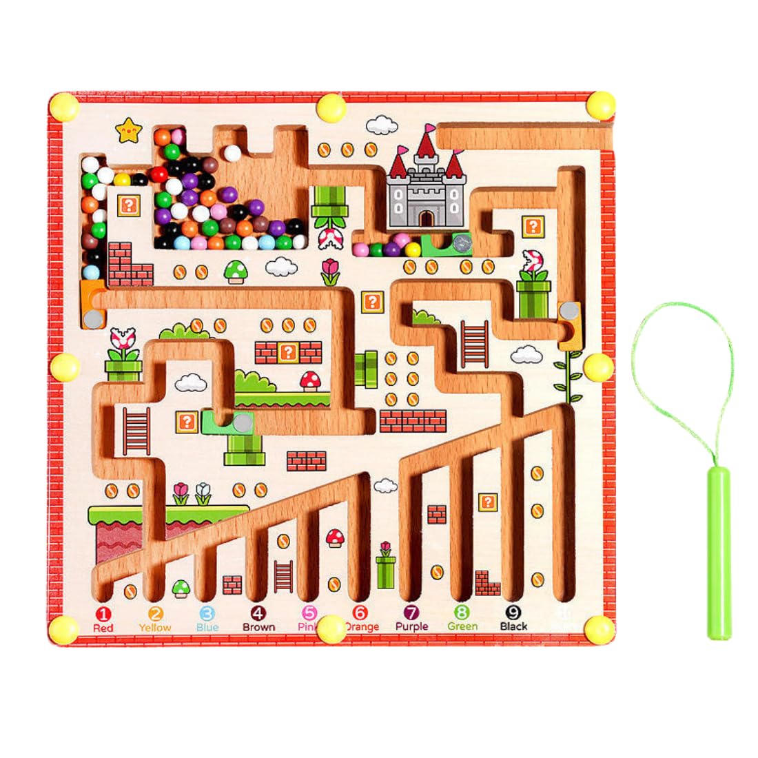 Mario Maze™ Obstacle Style Magnetic Learning Maze for Toddlers