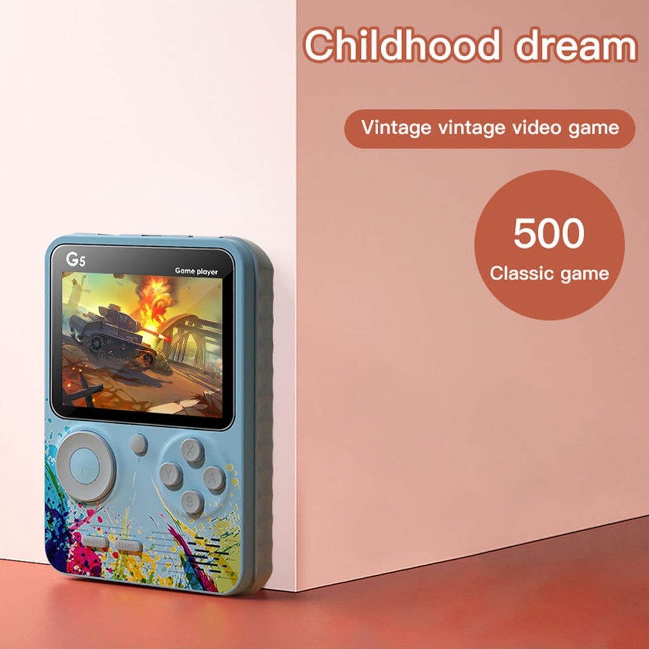 RetroMax™ 500 in 1 Handheld Game Console with TV Output