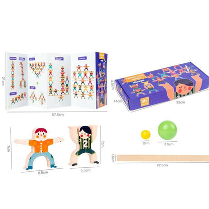 Hercules™ 4-in-1 Wooden Balancing Game for 3+ years