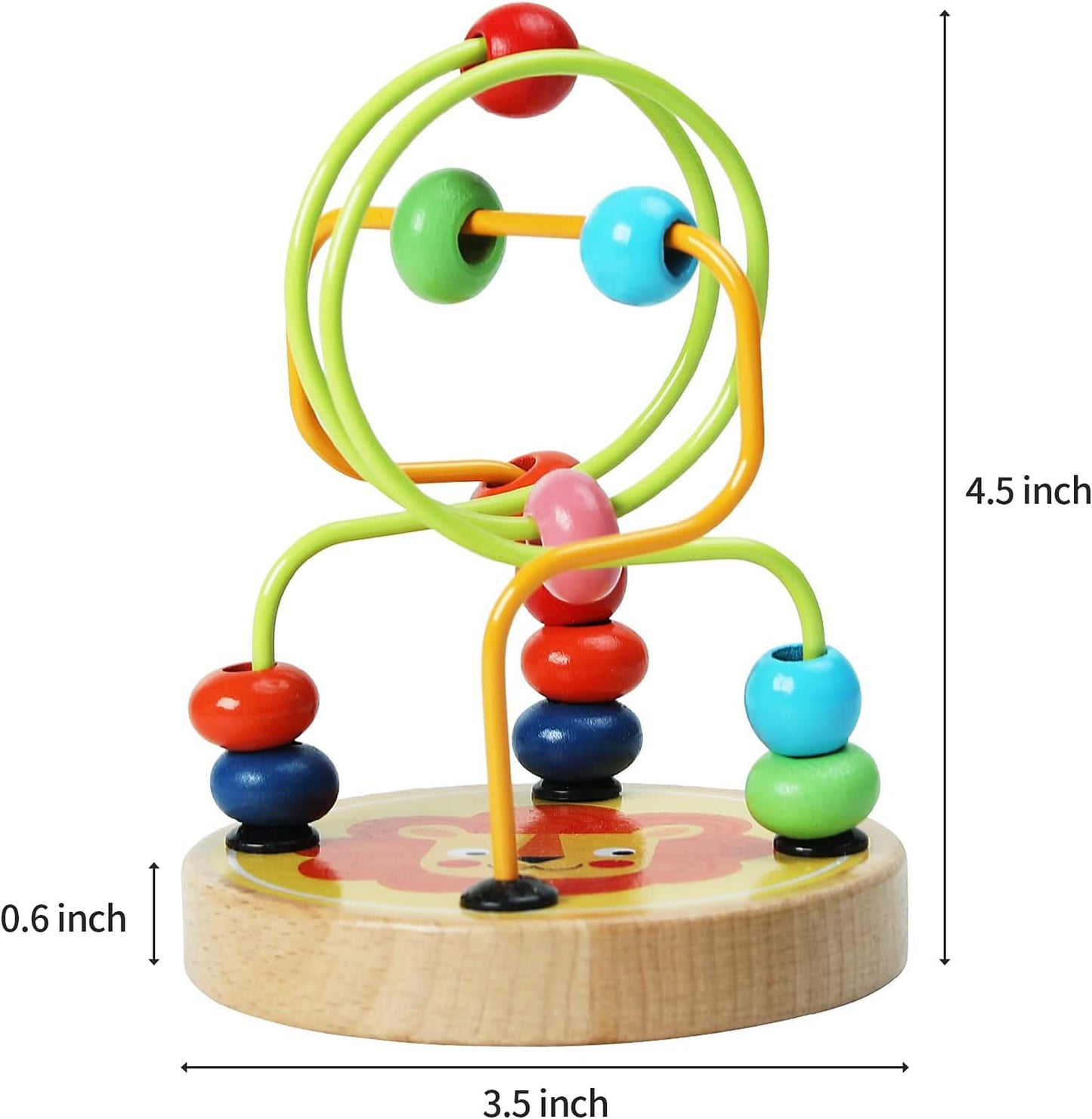 BeadyPath™ Wooden Montessori Bead Maze for Motor Skill Development