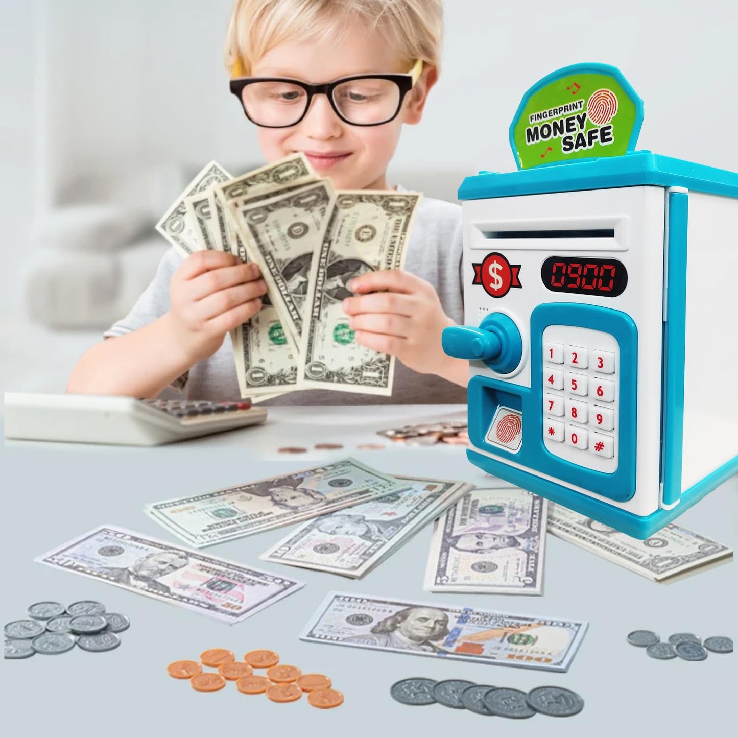 SmartVault™ Kids Digital Money Safe with Password Lock