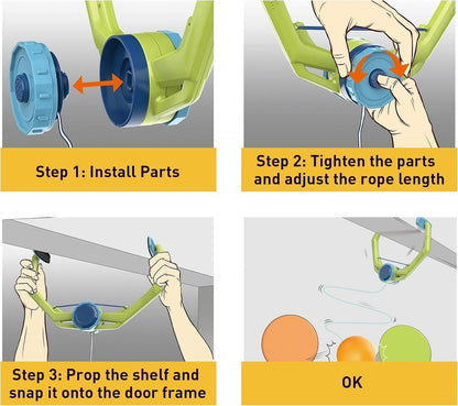 HangPing™ Hanging Table Tennis Trainer Set for Indoor Practice