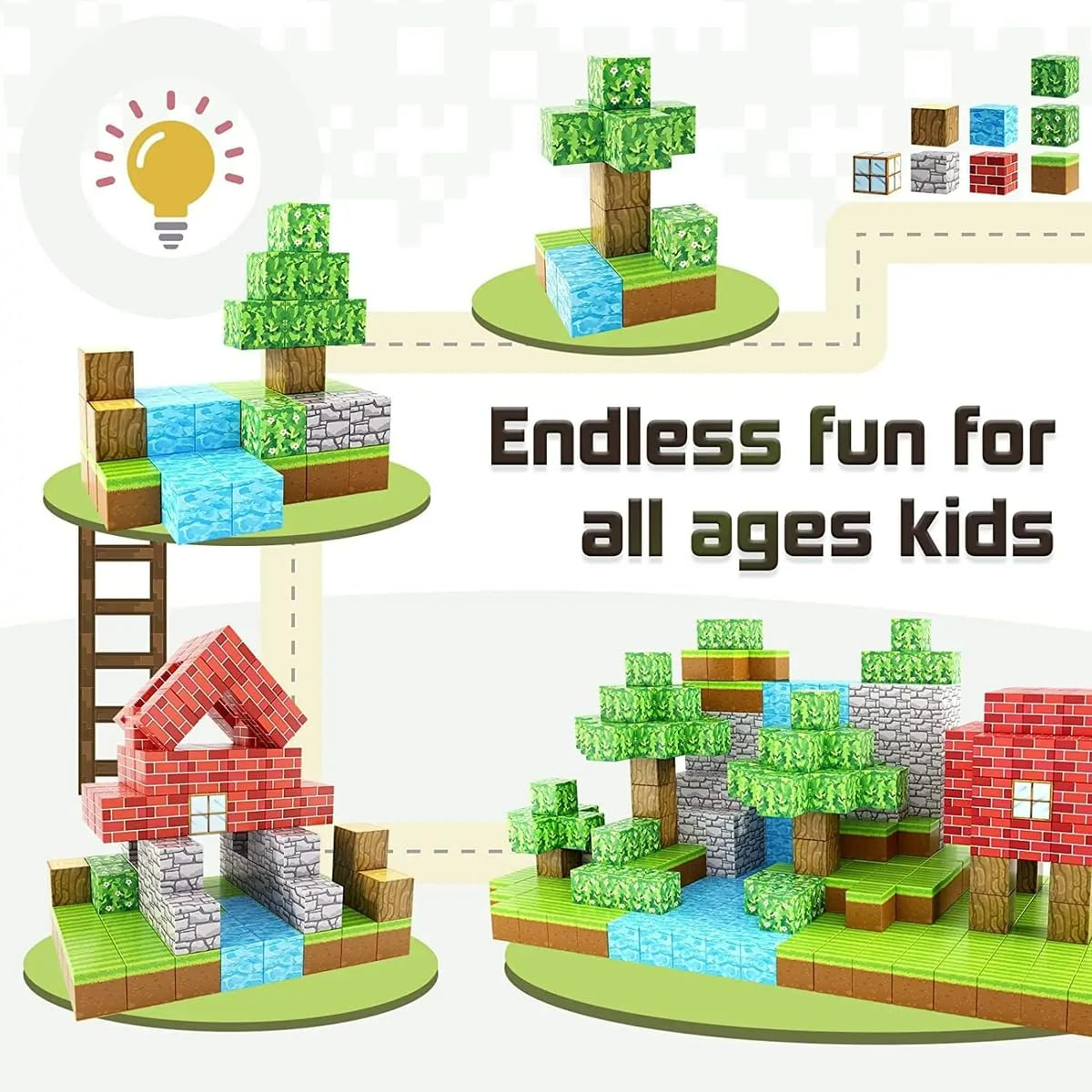TerraBlocks™ Magnetic Forest Builder Set