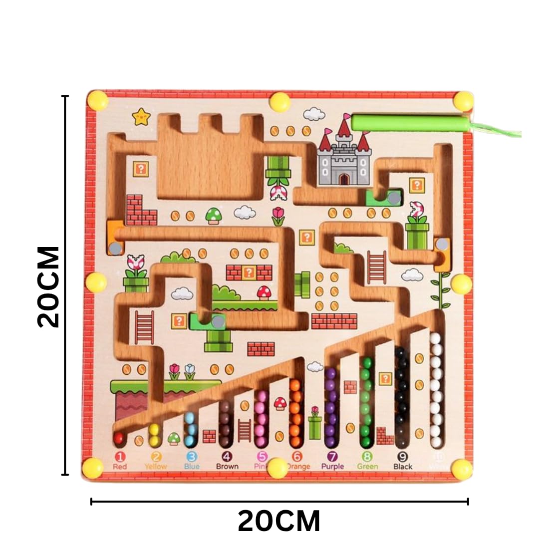 Mario Maze™ Obstacle Style Magnetic Learning Maze for Toddlers