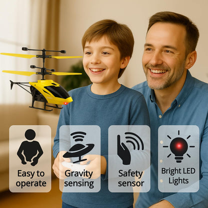 SkyGlide™ Hand Sensor Flying Helicopter with Safety Sensors