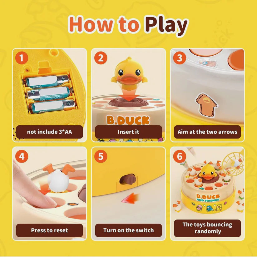 QuackPop™ Electric Duck Catching Reflex Game
