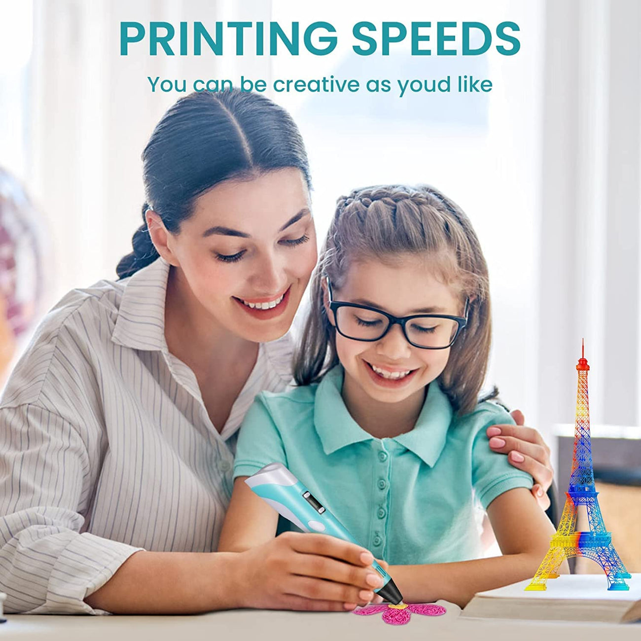 NeoDraw™ 3D Printing Pen with LCD Display and PLA Filament