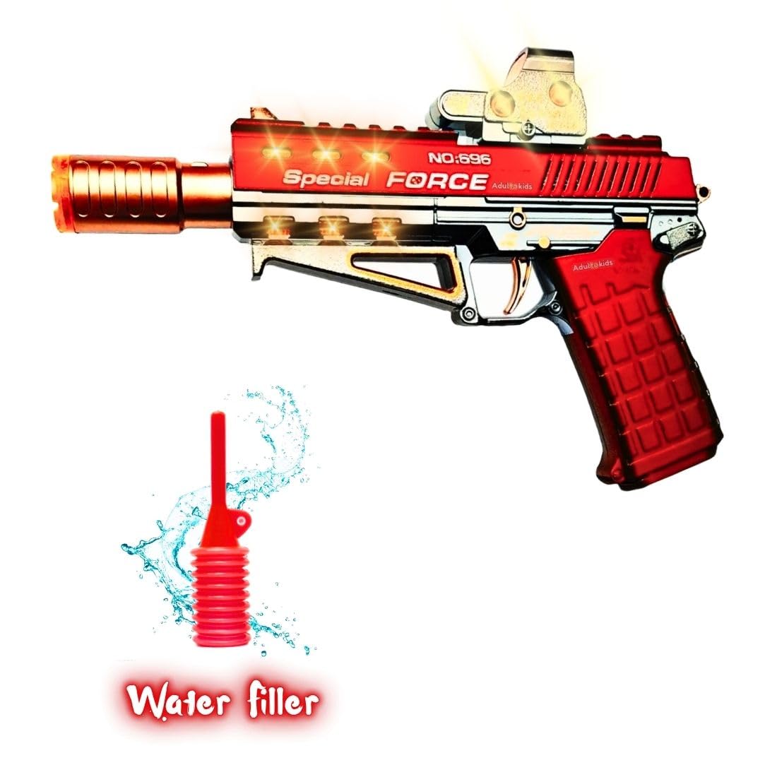 SmokeStrike™ Light and Sound Action Toy Gun with Smoke Effect