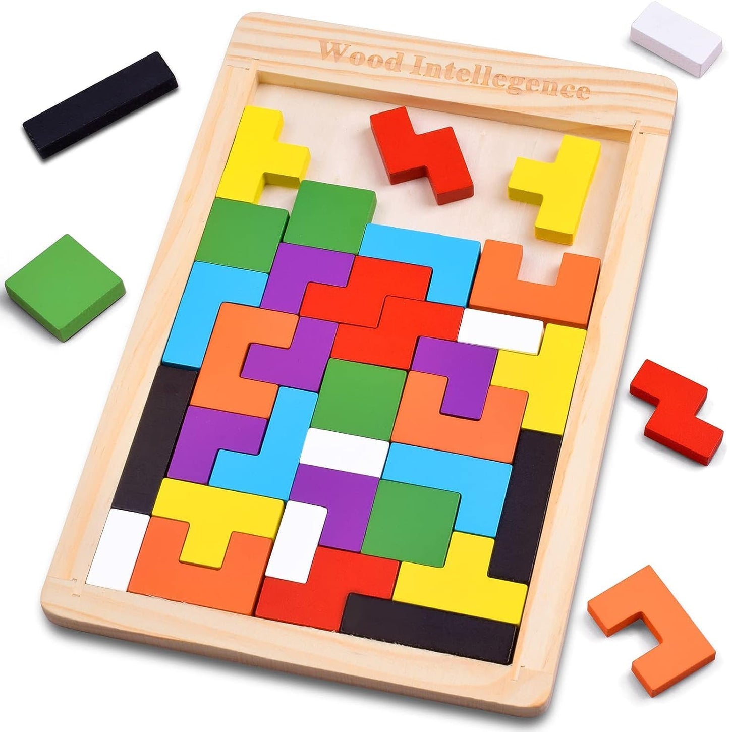 GeoBlocks™ Wooden Geometric Puzzle and Brain Teaser