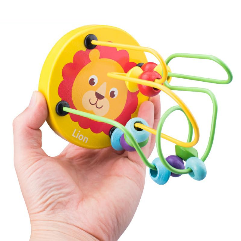 BeadyPath™ Wooden Montessori Bead Maze for Motor Skill Development
