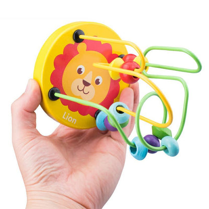 BeadyPath™ Wooden Montessori Bead Maze for Motor Skill Development