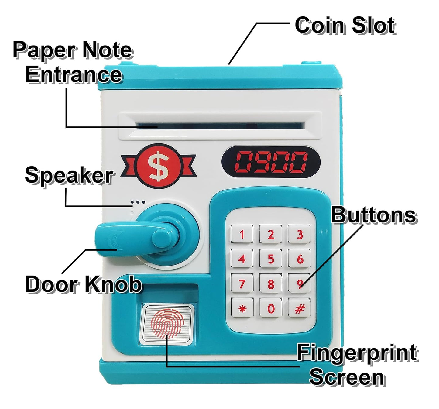 SmartVault™ Kids Digital Money Safe with Password Lock