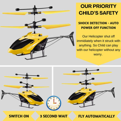 SkyGlide™ Hand Sensor Flying Helicopter with Safety Sensors