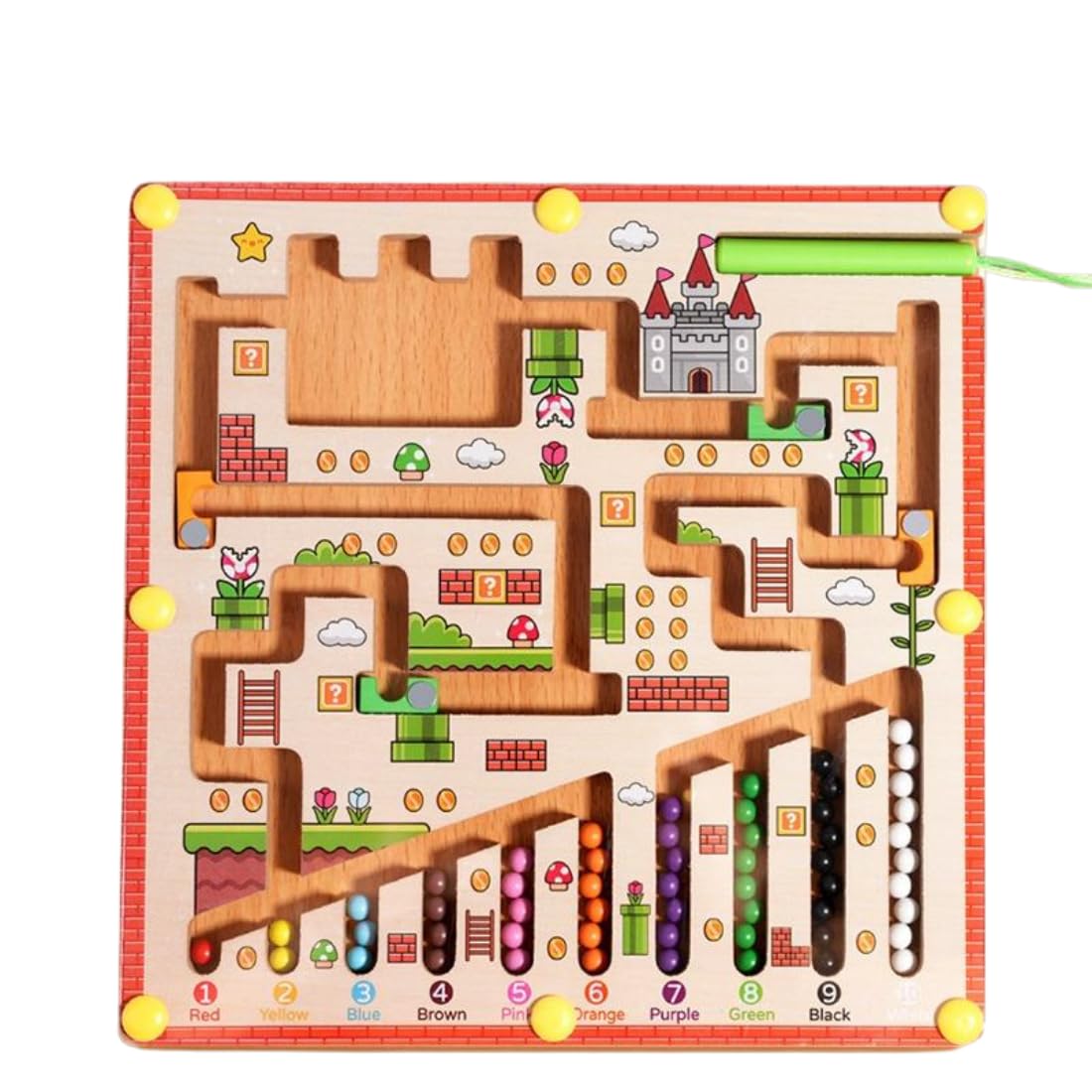 Mario Maze™ Obstacle Style Magnetic Learning Maze for Toddlers