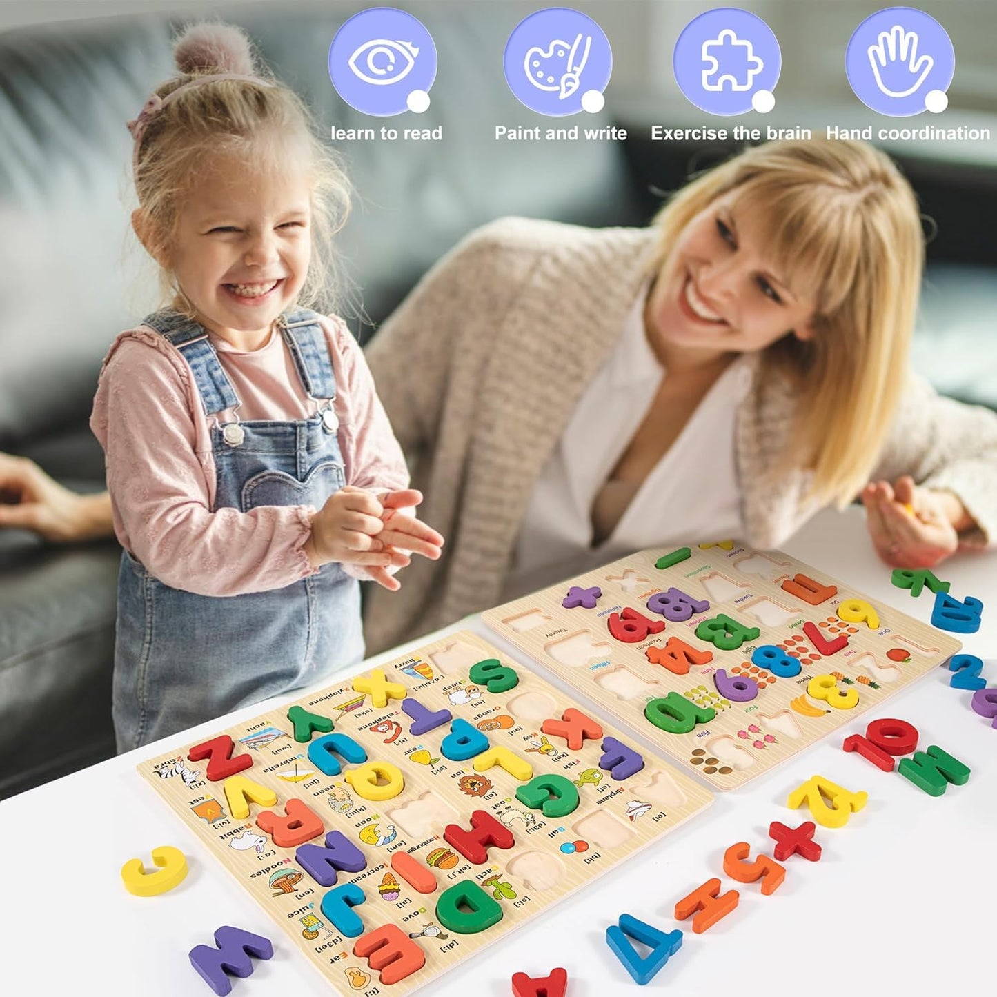 AlphaDuo™ Alphabet & Number Puzzle Boards