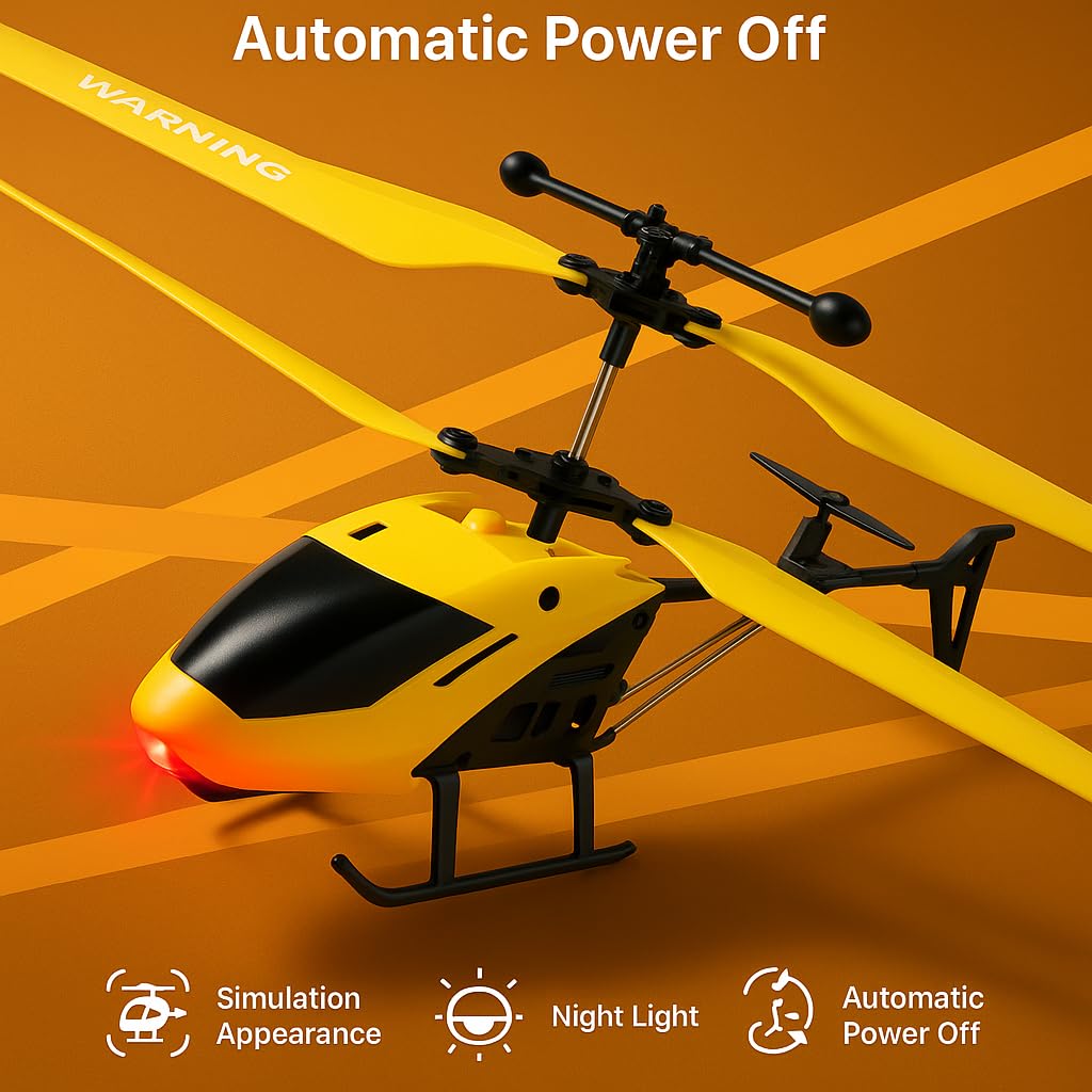 SkyGlide™ Hand Sensor Flying Helicopter with Safety Sensors
