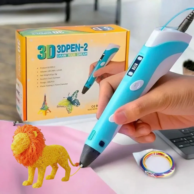 NeoDraw™ 3D Printing Pen with LCD Display and PLA Filament