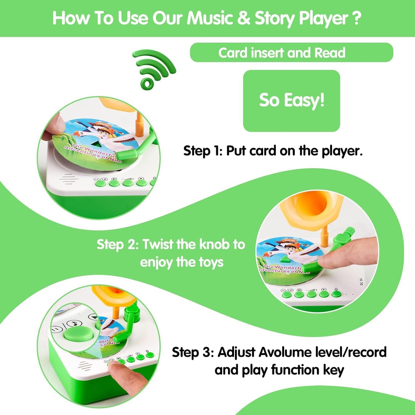 JoyTunes™ Story & Rhyme Phonograph for Kids