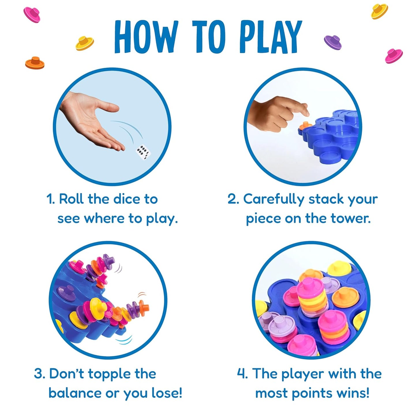 ToppleTree™ Balancing Board Game