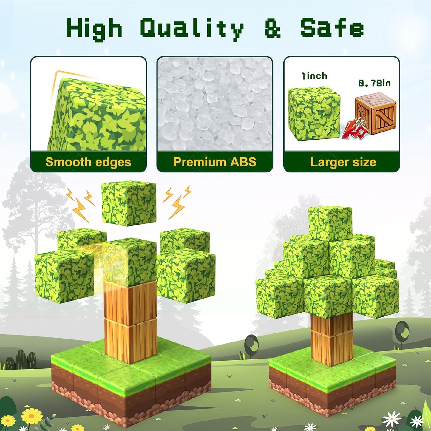 TerraBlocks™ Magnetic Forest Builder Set