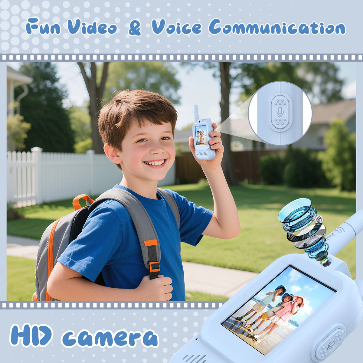 HelloBuddy™ Two Way Video Walkie Talkies for Adventure Play