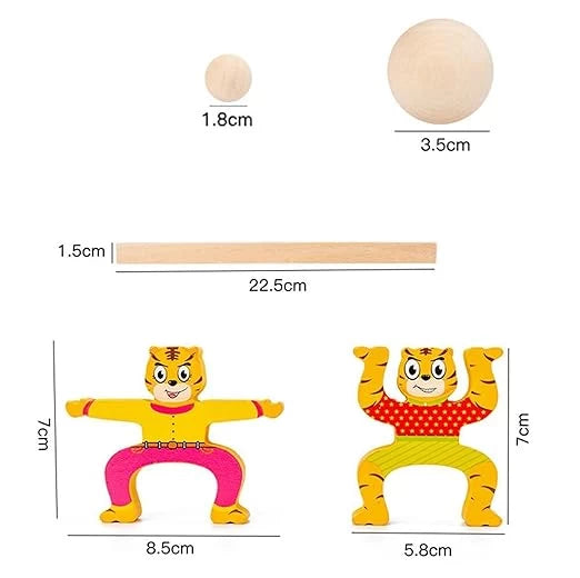 Balanzoo™ Montessori Tiger Stacking and Balancing Game for Skill Building