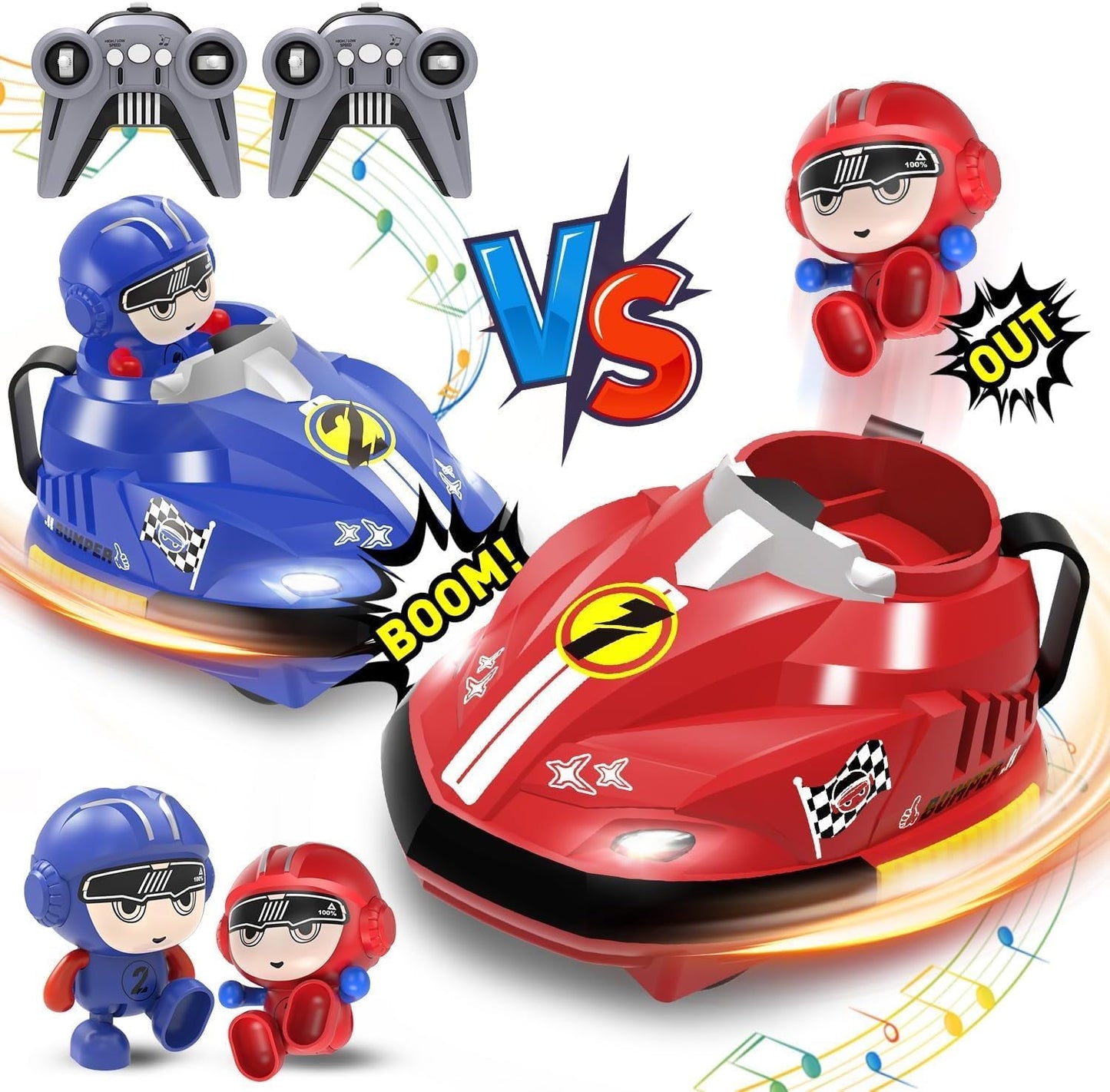 Battle Bumpers™ Remote Control Go Kart Duel Set with Eject Action