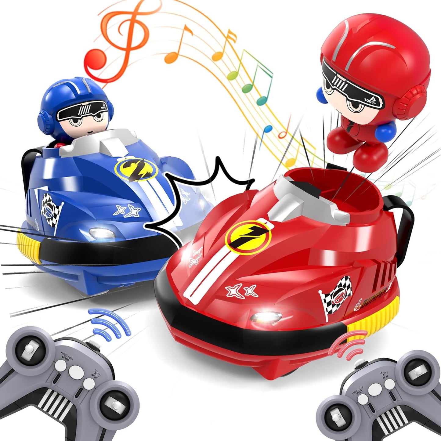Battle Bumpers™ Remote Control Go Kart Duel Set with Eject Action
