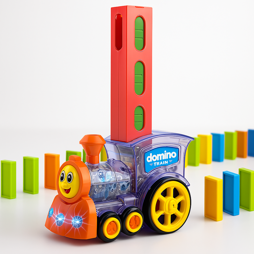 DominoExpress™ Automatic Domino Train with Lights and Music