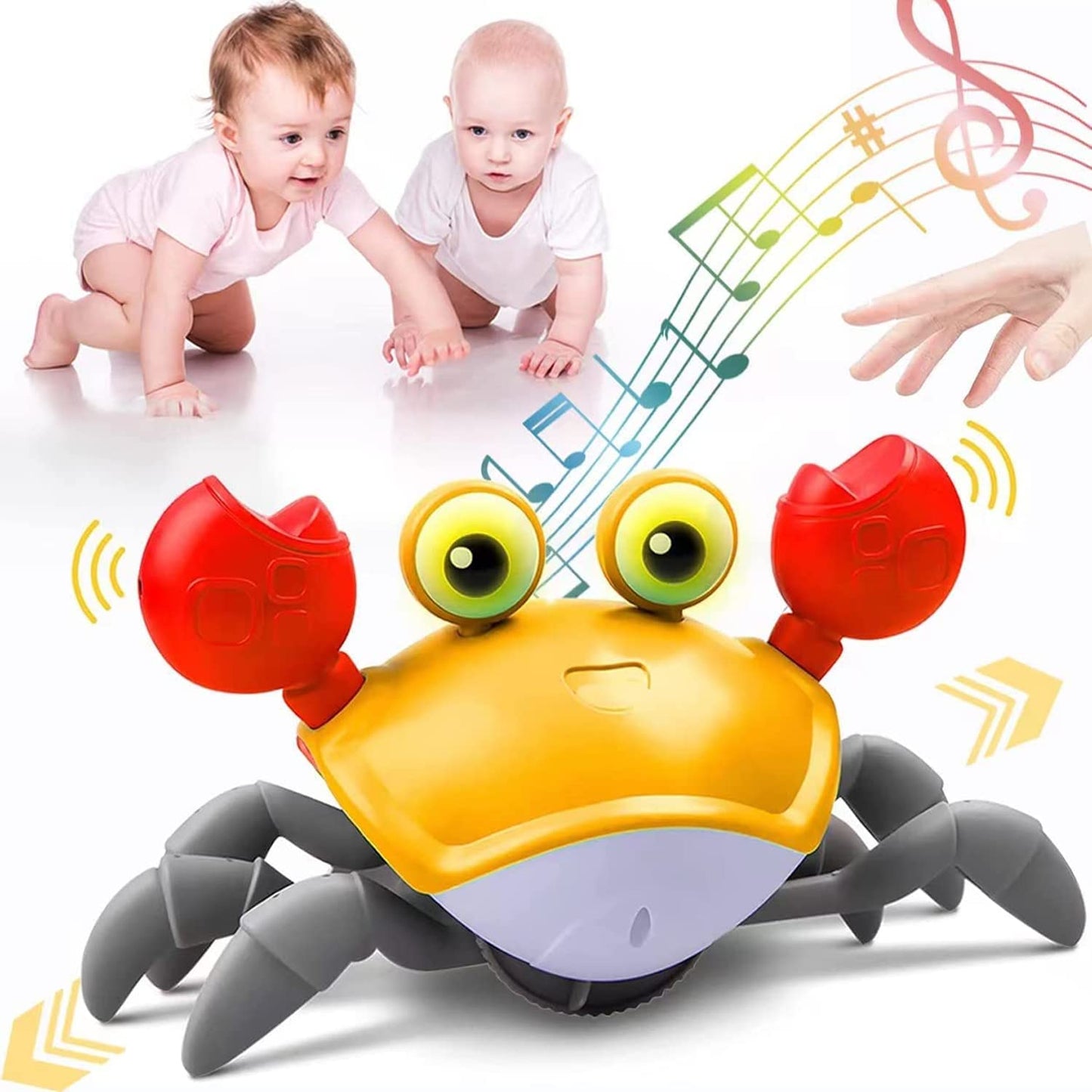 CrawlBuddy™ Interactive Crawling Crab Toy for Active Play