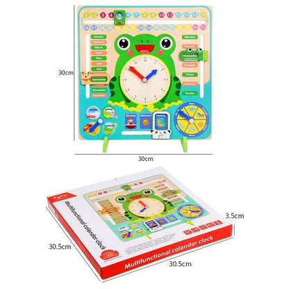 FroggyTime™ Montessori Time Date and Weather Learning Board