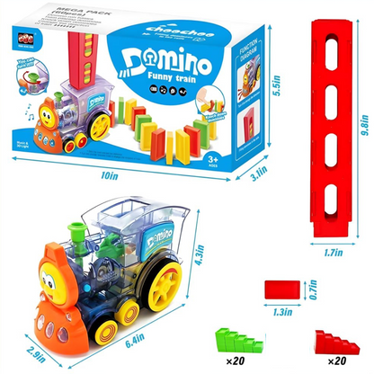 DominoExpress™ Automatic Domino Train with Lights and Music