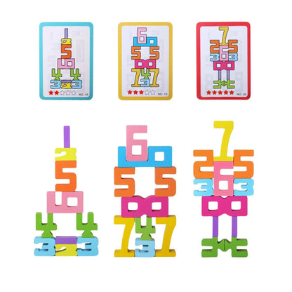 NumberStackers™ Montessori Inspired Stacking Number Puzzle for Early Math Skills