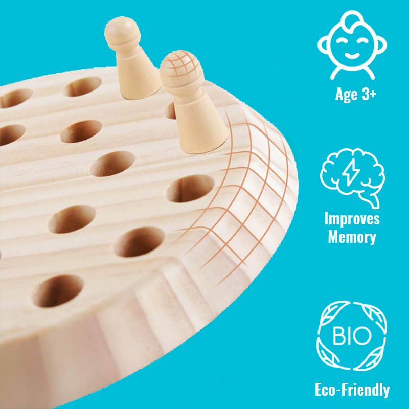 ColorMind™ Wooden Color Matching Memory Game for Family Play