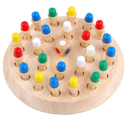 ColorMind™ Wooden Color Matching Memory Game for Family Play
