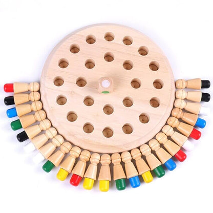 ColorMind™ Wooden Color Matching Memory Game for Family Play